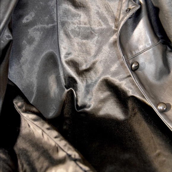 Canadian Made Genuine Leather Barn Style Black Jacket XL As New - Picture 7 of 10